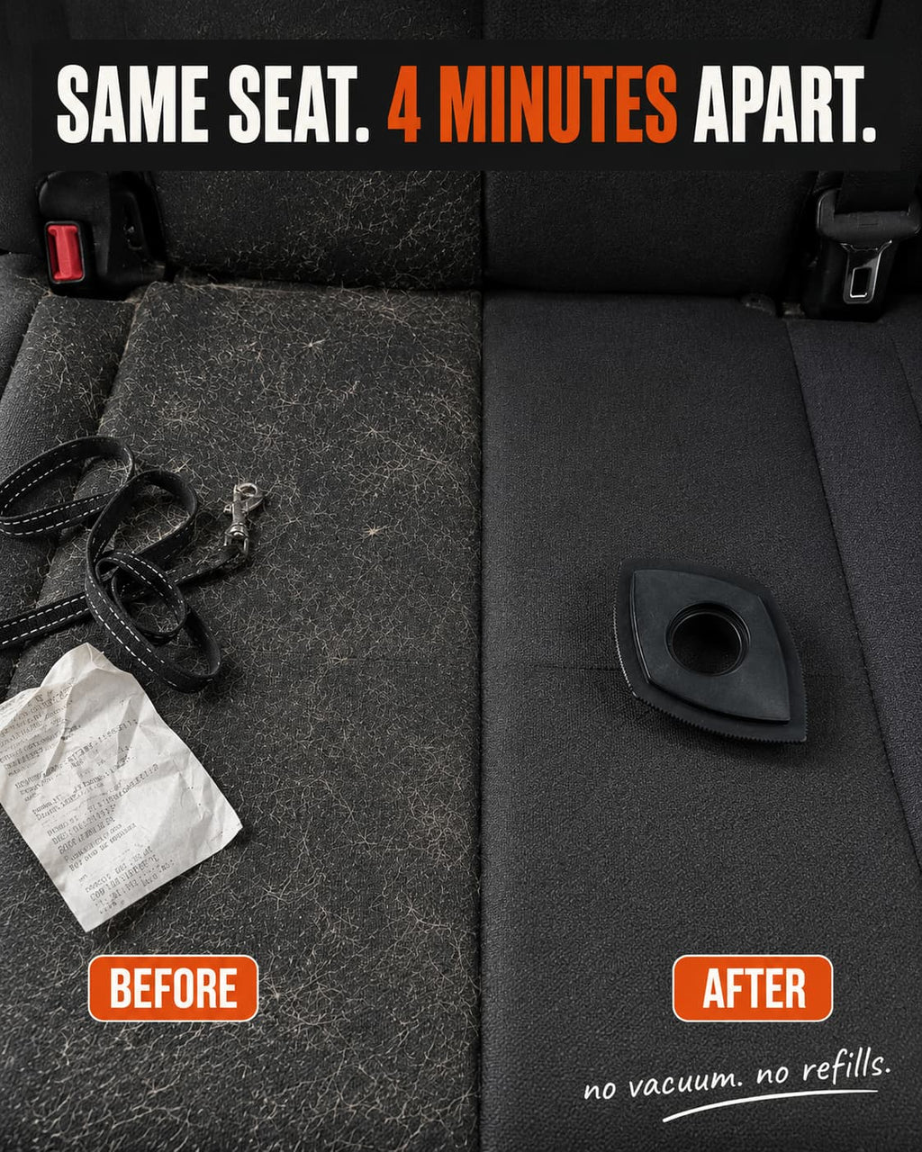 Furget It — Husky Car-Interior Pet-Hair Tool